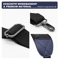 Sangle d'épaule de rechange pour sac de golf, rembourrée, en maille respirante, ergonomique, réglable, robuste avec mousquetons, personnalisable OEM