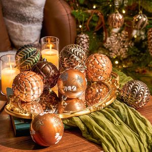 Luxury <b>Glitter</b> Xmas Balls Gift Box Christmas Tree Decor <b>Glitter</b> Shatterproof Plastic Baubles Hanging Christmas Ball Ornaments - Product Image 2