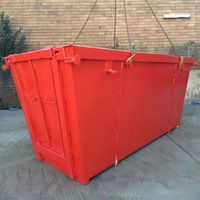Bac de collecte des déchets de construction de couleur recommandée, haute durabilité, à prix bas