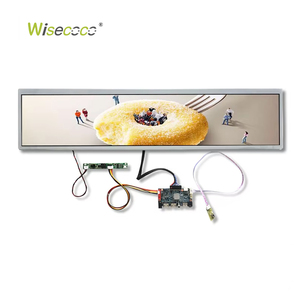Pantalla Digital de Señalización para Tiendas y Supermercados de <span class=keywords><strong>24</strong></span> <span class=keywords><strong>Pulgadas</strong></span>, 1920*360, 300cd, Pantalla LCD Ultra Ancha Tipo Barra para Publicidad - Product Image 1