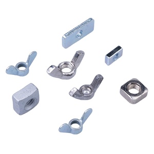 Tuerca Trapezoidal Plana Cuadrada M3-M8 de Acero Roscado, Deslizante, Niquelada y Pulida - Product Image 1