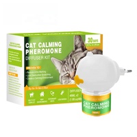 Kit diffuseur apaisant personnalisé USMILEPET pour chiens, liquide apaisant infusé de phéromones, diffuseur à brancher pour soulager les chats et les chiens