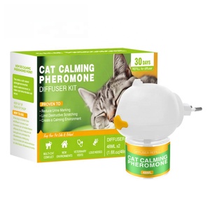 Kit diffuseur apaisant personnalisé USMILEPET pour chiens, liquide apaisant infusé de phéromones, diffuseur à brancher pour soulager les chats et les chiens - Product Image 1