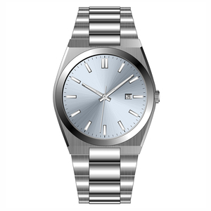 2025 nueva moda luminosa 5atm impermeable cuarzo Calendario de negocios Reloj Cuarzo Reloj de lujo <span class=keywords><strong>para</strong></span> hombres logotipo personalizado - Product Image 6