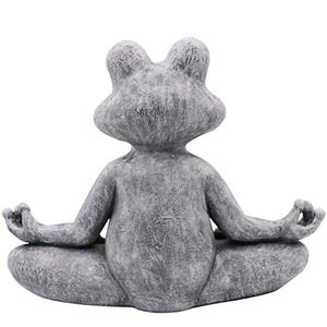 Vente directe d'usine <span class=keywords><strong>pas</strong></span> <span class=keywords><strong>cher</strong></span> en gros résine personnalisée artisanat Yoga grenouille <span class=keywords><strong>jardin</strong></span> Figurine décoration Articles d'ameublement extérieur - Product Image 2