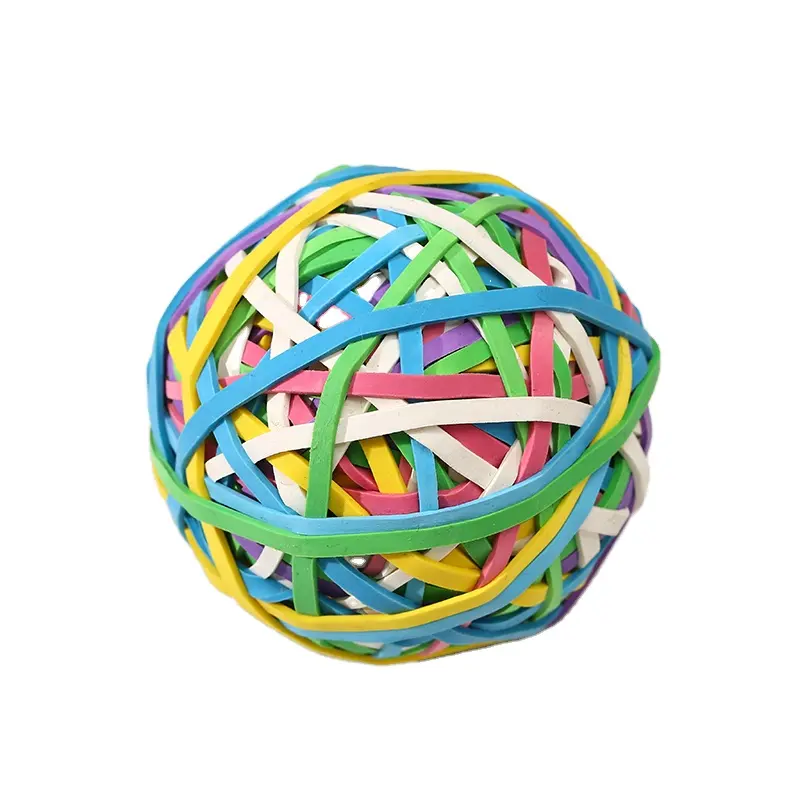 2022 Hot selling colorful elastic rubber band bouncy ball for for Bank Paper Bills Money