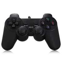Nouvelle manette de jeu filaire USB à vibration simple/double pour PC