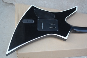 Flyoung <b>Black</b> Unusual SHape Musical Instrument 6 <b>Strings</b> Guitar - Product Image 4
