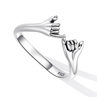 925 argent Sterling usine fabriqué à la main anneau ouvert bijoux à la mode pour les femmes cadeau d'anniversaire de fiançailles pour les filles bricolage SCR844