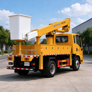 Camion plateforme élévatrice isolée SHACMAN de 18 mètres avec nacelle pour les services d'infrastructure électrique - Product Image 2