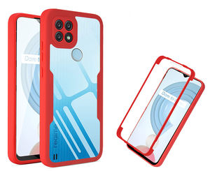 Per Oppo <span class=keywords><strong>REALME</strong></span> <span class=keywords><strong>C21</strong></span> C25Y C25S retro Coque morbido flessibile TPU 360 antiurto <span class=keywords><strong>Cover</strong></span> completa 2 in 1 custodia protettiva per schermo per telefono fornitore - Product Image 1