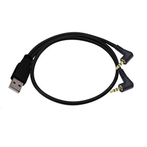 2 en 1 3,5mm Jack AUX Audio Car Stereo Audio Cables a USB 2,0 Cable de carga macho DC3.5MM 3 <span class=keywords><strong>4</strong></span> polos RTS 2 a 1 Cable USB - Product Image 2