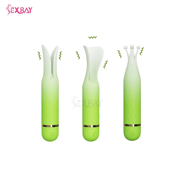 SEXBAY USA spot shipping Environmentally friendly silicone double head vibrator Three pieces of stamen set G-spot vibration