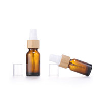 Flacon d'échantillon en verre, Mini bouteille de parfum, avec pulvérisateur en bambou, 5ML, 10ML, 20ML, 30ML, 50ML, 100ML, 10 pièces