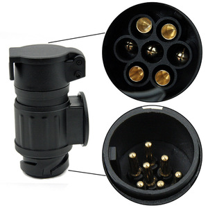 European Style <b>Trailer</b> Plug 13 Pin To 7 Pin Adapter EA1372 For Commercial Truck <b>Trailers</b> - Product Image 2