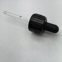 Bouchon compte-gouttes en verre de 28 mm pour bouteille de sirop en verre