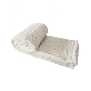 Couverture de lit en <span class=keywords><strong>fausse</strong></span> <span class=keywords><strong>fourrure</strong></span>, <span class=keywords><strong>plaid</strong></span> Super doux et chaud, ouverture inversée avec le dos sherpa <span class=keywords><strong>blanc</strong></span>, nouvelle collection - Product Image 3