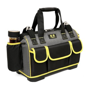 Huide <b>Tool</b> Duffle <b>Bag</b> Large Multi Function Electrician <b>Tool</b> Storage 15-19 Pockets Top Handle Handbag - Product Image 1