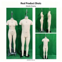 Mannequin de couture professionnel pour femmes et hommes, taille 6, taille 40, mannequin de présentation de vêtements avec support en acier inoxydable