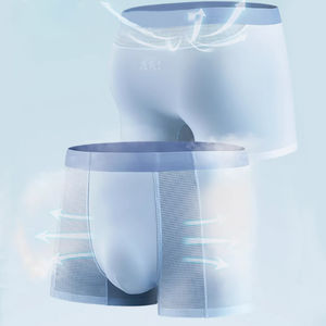 Calzoncillos bóxer para hombre al por mayor, ropa interior de seda helada fresca de malla, calzoncillos y Bóxers transpirables de secado rápido para hombre - Product Image 3