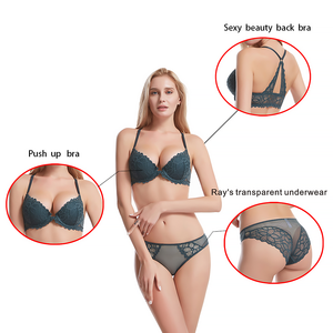 Ensemble de lingerie best-seller, soutien-gorge et culotte, haute qualité, noir, lingerie sexy pour femmes - Product Image 4
