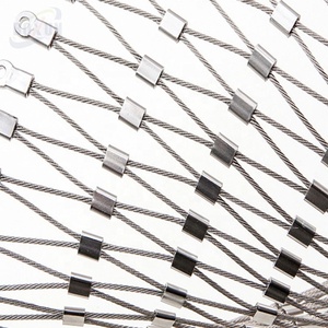 柔軟なステンレス鋼ワイヤーロープケーブルメッシュ304ステンレス鋼ケーブルメッシュ動物園メッシュ - Product Image 3