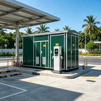 Poste de transformation préfabriqué extérieur de type boîtier 800 kVA 12 kV IP54 tout-en-un à faible perte pour raccordement au réseau de parcs industriels
