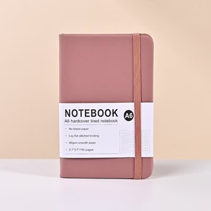 Carnet de notes A5 noir en cuir végétalien personnalisé de haute qualité, moins cher, avec boîte de rangement grise pour fournitures scolaires et d'étude - Product Image 5