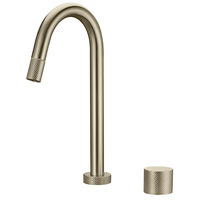 Robinet de cuisine monocommande noir en acier inoxydable 304 brossé, à montage sur plan, avec valve en céramique, modèle HD-KF066