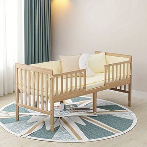 <span class=keywords><strong>Berceau</strong></span> europé<span class=keywords><strong>en</strong></span> <span class=keywords><strong>en</strong></span> <span class=keywords><strong>bois</strong></span> massif 1.6m Design moderne blanc lits <span class=keywords><strong>jumeaux</strong></span> bébé garde-corps pliable portable chambre hôtel lit 1 an de garantie - Product Image 2