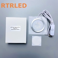 Lampe LED ronde ultra-mince avec prise pour imprimante 3D, kit de lampe LED MH001 pour Bambu Lab, 60 mm, pièces de modèle DIY, Makerworld