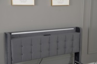 Lit plateforme Willsoon de haute qualité avec tiroirs de rangement, capitonné en velours, moderne et luxueux, pour chambre à coucher