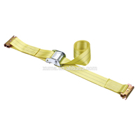 Sangle d'arrimage robuste de 25 mm, 600 kg, certifiée CE, avec crochets double-J et boucle à came pour camions, motos, bateaux