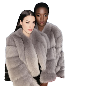 Manteaux en fausse fourrure de <span class=keywords><strong>renard</strong></span> moelleux pour femmes, vestes tendance d'hiver, trench-coats, grande taille, nouveau design pour adultes, vêtements chauds d'extérieur pour maman et <span class=keywords><strong>moi</strong></span> - Product Image 1