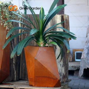 Anneau de jardinière en acier Corten jardinière avec treillis jardinière ronde Corten jardinière Corten - Product Image 4