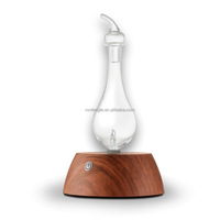 Diffuseur d'arômes en verre naturel de luxe, nouvel appareil électroménager français, vente chaude, humidificateur ultrasonique élégant, huile aromatique en bois