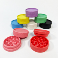 Vente en gros 55mm-2 Logo personnalisé Broyeurs en fibres végétales Broyeur à tabac biodégradable Broyeurs d'herbes dégradables en plastique