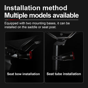 Cyclami ไฟท้าย NQY125สำหรับจักรยานเสือหมอบเสือภูเขากันน้ำแฟลชด้านหลังอัจฉริยะตรวจจับได้แบตเตอรี่ ABS วัสดุด้านหลัง - Product Image 5