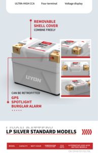 Batería de Litio LP5 para Motocicleta, Repuestos y Accesorios para Moto, Compatible con <span class=keywords><strong>Honda</strong></span>, Yamaha, BMW, CFMOTO - Product Image 2
