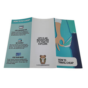 Harga pabrik cetakan kustom kualitas tinggi brosur bisnis promosi personalisasi - Product Image 1