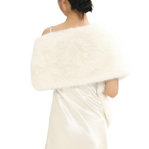 <strong>Fur</strong> Collar Scarf for Women <strong>Faux</strong> <strong>Fur</strong> Scarves Neck <strong>Shrug</strong> for Fall Winter Spring Coat Dress - Product Image 6