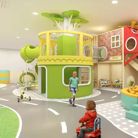 Marca propia para niños, simulación de ciudad, instalaciones de parque de atracciones, casa de juegos de rol para niños, juegos de negocios, juegos de patio interior