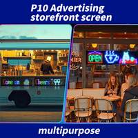 Panneau d'affichage numérique programmable pour magasin, restaurant, bar, hôtel, panneau à messages défilants, matrice LED flexible RGB pour verre
