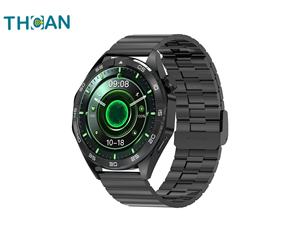 Thời trang không thấm nước Màn hình cảm ứng smartwatch cho nam giới phụ nữ BT gọi la bàn chức năng hoạt động Tracker IOS phong cách đồng hồ đeo tay - Product Image 3