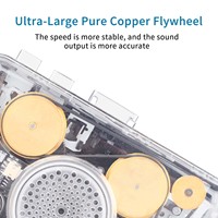 Lecteur de cassettes Walkman OEM avec mouvement de roue en cuivre stéréo, enregistrement sur bande, haut-parleur Hi-Fi, prise casque 3,5 mm