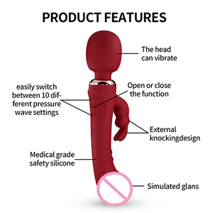 Vibrador de Conejo de Silicona 3 en 1, Juguete Sexual, Masajeador de Varita para Mujeres, Vibrador de Punto G, Masajeador AV de Tres Cabezas, Alivio del Dolor - Product Image 2