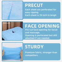 Draps de massage jetables non tissés imperméables et ajustés, vente en gros, draps de lit imperméables à l'huile, draps de lit pour tatouage, vente chaude
