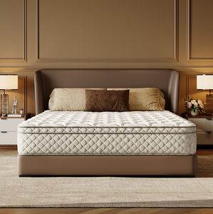 Queen Size 12-Inch Hybrid <b>Mattress</b> in a Box with Memory Foam and Pocket <b>Spring</b> for Pressure Relief Modern Bedroom Design - Product Image 3