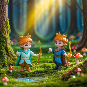 Décorations de micro-paysages, ornements féériques, figurines miniatures de <span class=keywords><strong>prince</strong></span>, princesse et ange pour terrarium, accessoires pour maison de poupée - Product Image 4