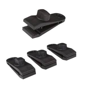 Clips Reforzados Xingda Resistentes al Viento, 8x3x2.5cm, Plástico Negro, para Cuerdas de Lona de Camping al Aire Libre - Product Image 3